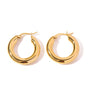 Gold-Filled Thick Hoop Earrings – Susan