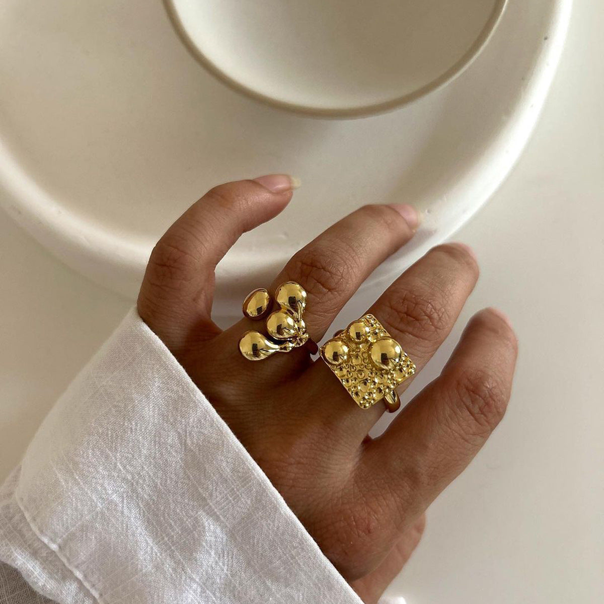 Gold  Adjustable Claw Ring – Moryet
