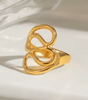 Gold Adjustable Ring – Fenton