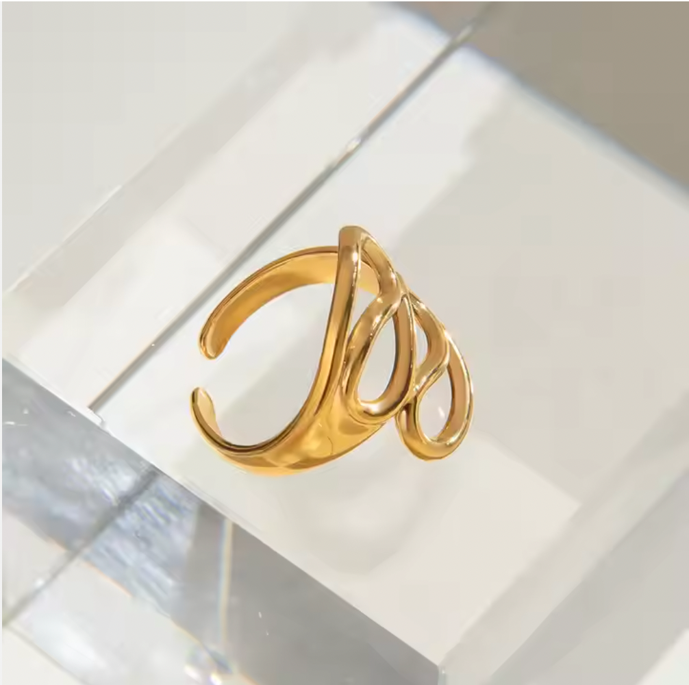 Gold Adjustable Ring – Fenton