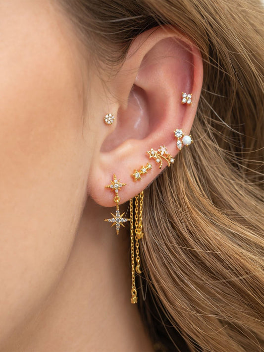 Fantasy Star Earrings Set with Cubic Zirconia – Katheryne