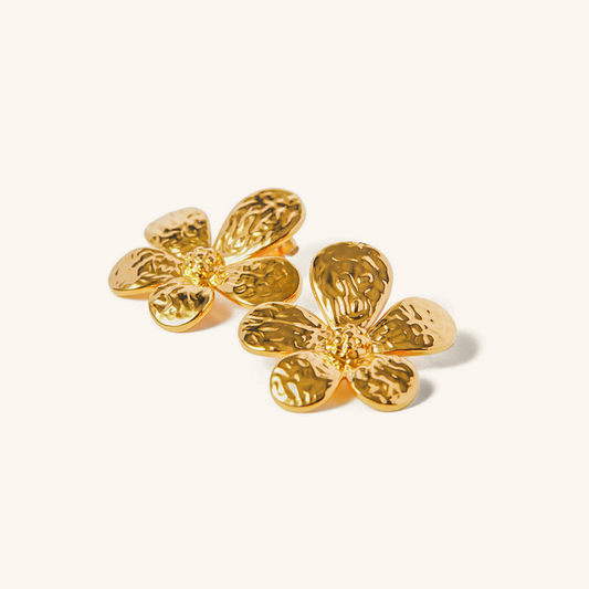 Flower Earrings with Waterproof Features - Bridget
