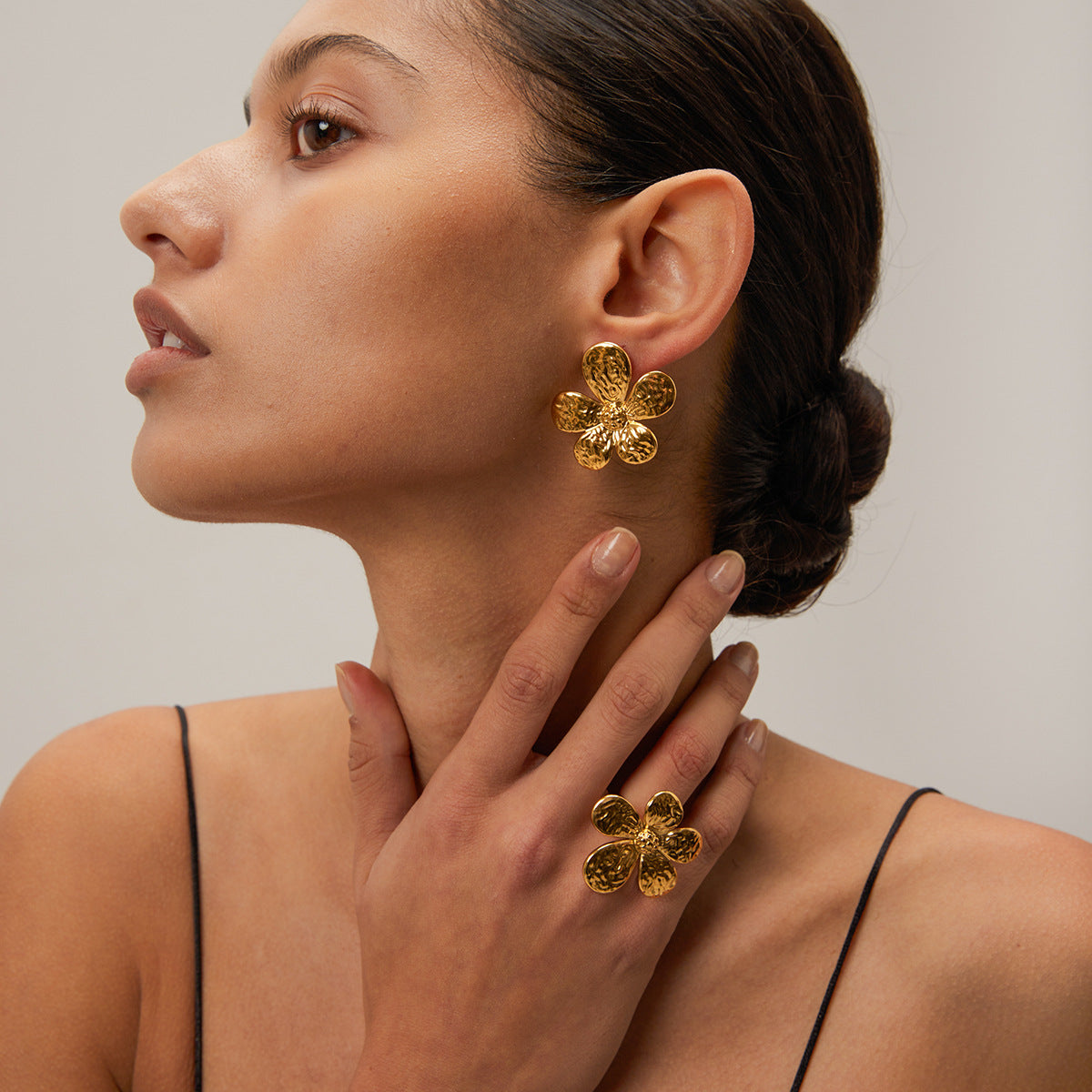 Flower Earrings with Waterproof Features - Bridget