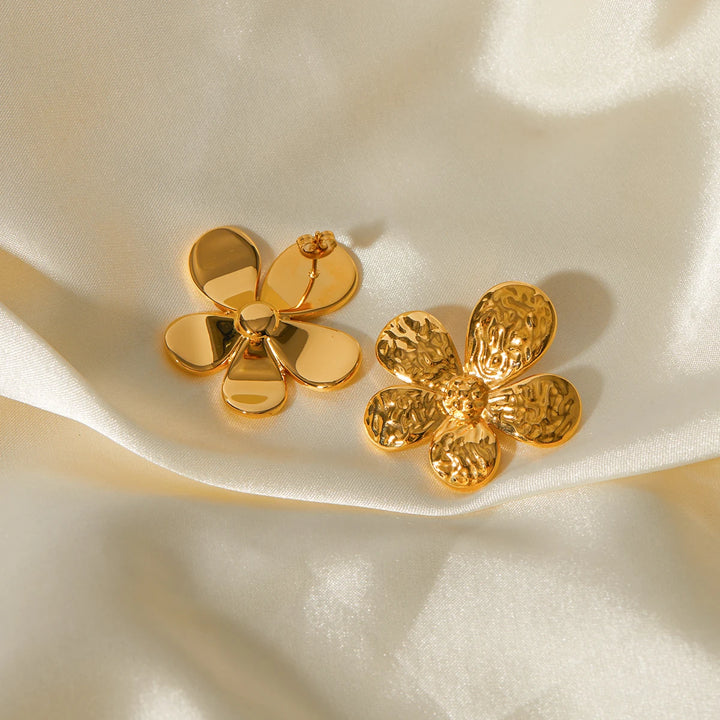Flower Earrings with Waterproof Features - Bridget
