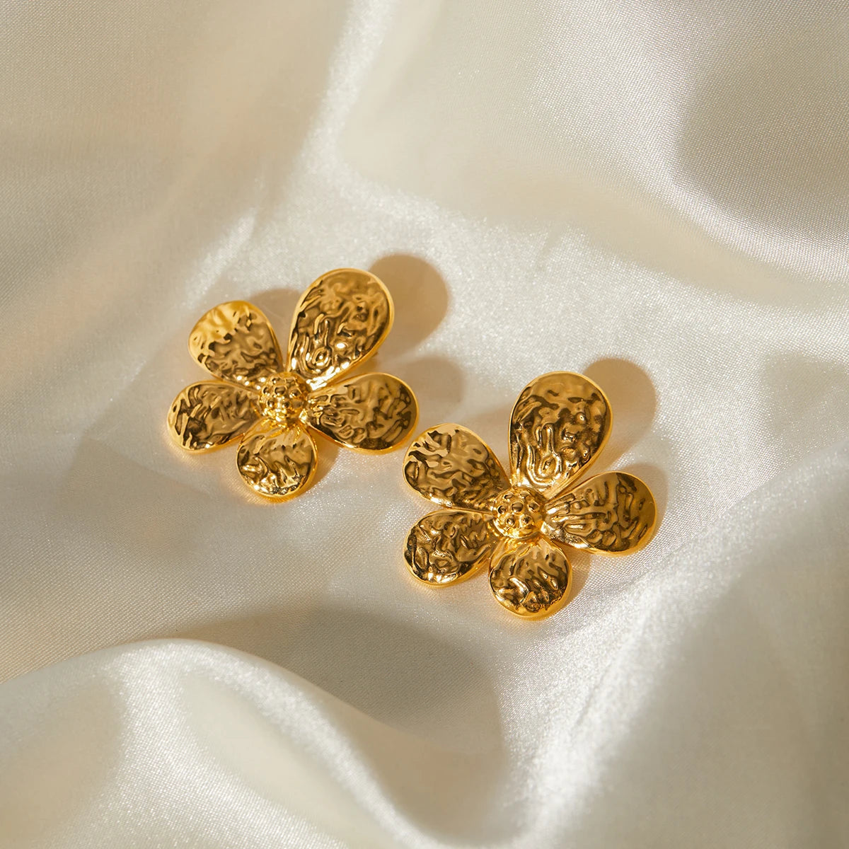 Flower Earrings with Waterproof Features - Bridget