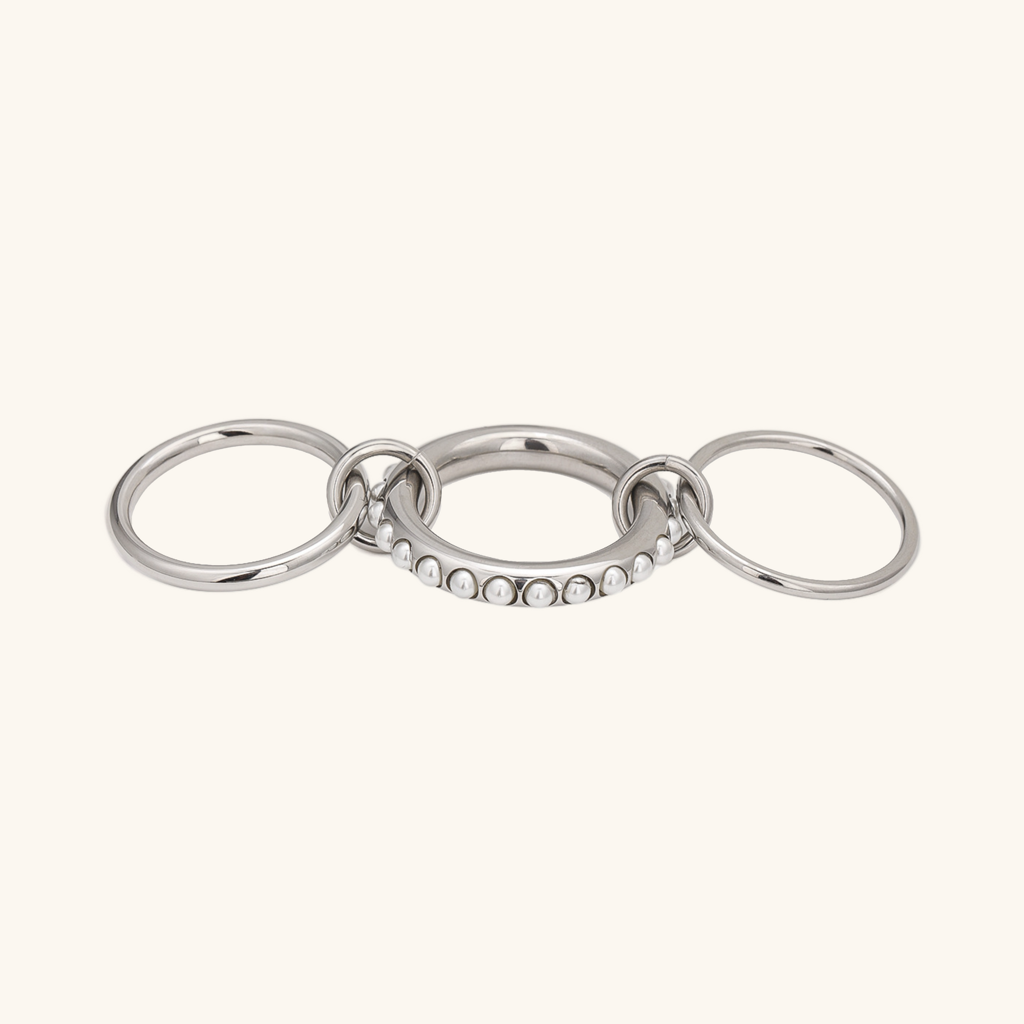 Gold Freshwater Pearl Stacked Ring – Albyn