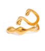 Gold Geometric Open Ring – Hamond
