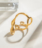 Gold Geometric Open Ring – Hamond