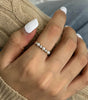 Gold Ring with Diamond and Freshwater Pearls – Holwice