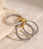 Stacked Diamond Ring with Ethically Sourced Simulants – Marion