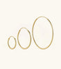 3-Piece Set Hoop Earrings  and Rhodium Finished – Constance