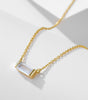 Birthstone Pendant Necklace with Simple Lucky Stone Design - Molyns