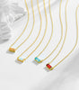 Birthstone Pendant Necklace with Simple Lucky Stone Design - Molyns