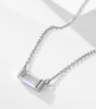 Birthstone Pendant Necklace with Simple Lucky Stone Design - Molyns