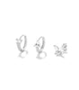 Butterfly Flower Earring Set with Zircon Stones – Reid