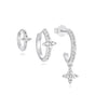 Butterfly Flower Earring Set with Zircon Stones – Reid