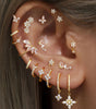 Butterfly Flower Earring Set with Zircon Stones – Reid