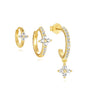 Butterfly Flower Earring Set with Zircon Stones – Reid