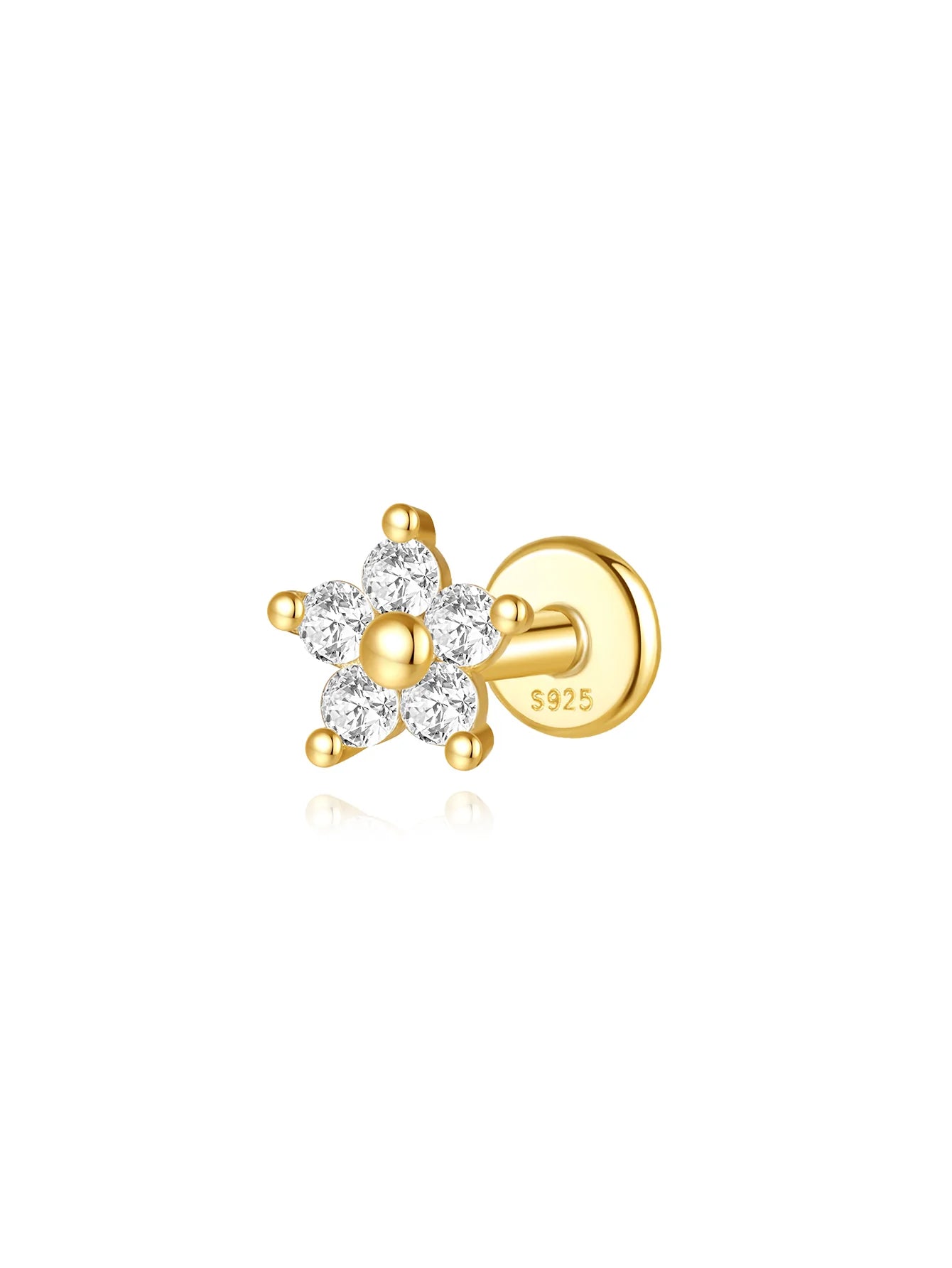 Butterfly Flower Earring Set with Zircon Stones – Reid