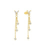 Butterfly Pendant Earrings with Zirconia – Mollie