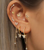 Butterfly Pendant Earrings with Zirconia – Mollie