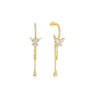 Butterfly Pendant Earrings with Zirconia – Mollie