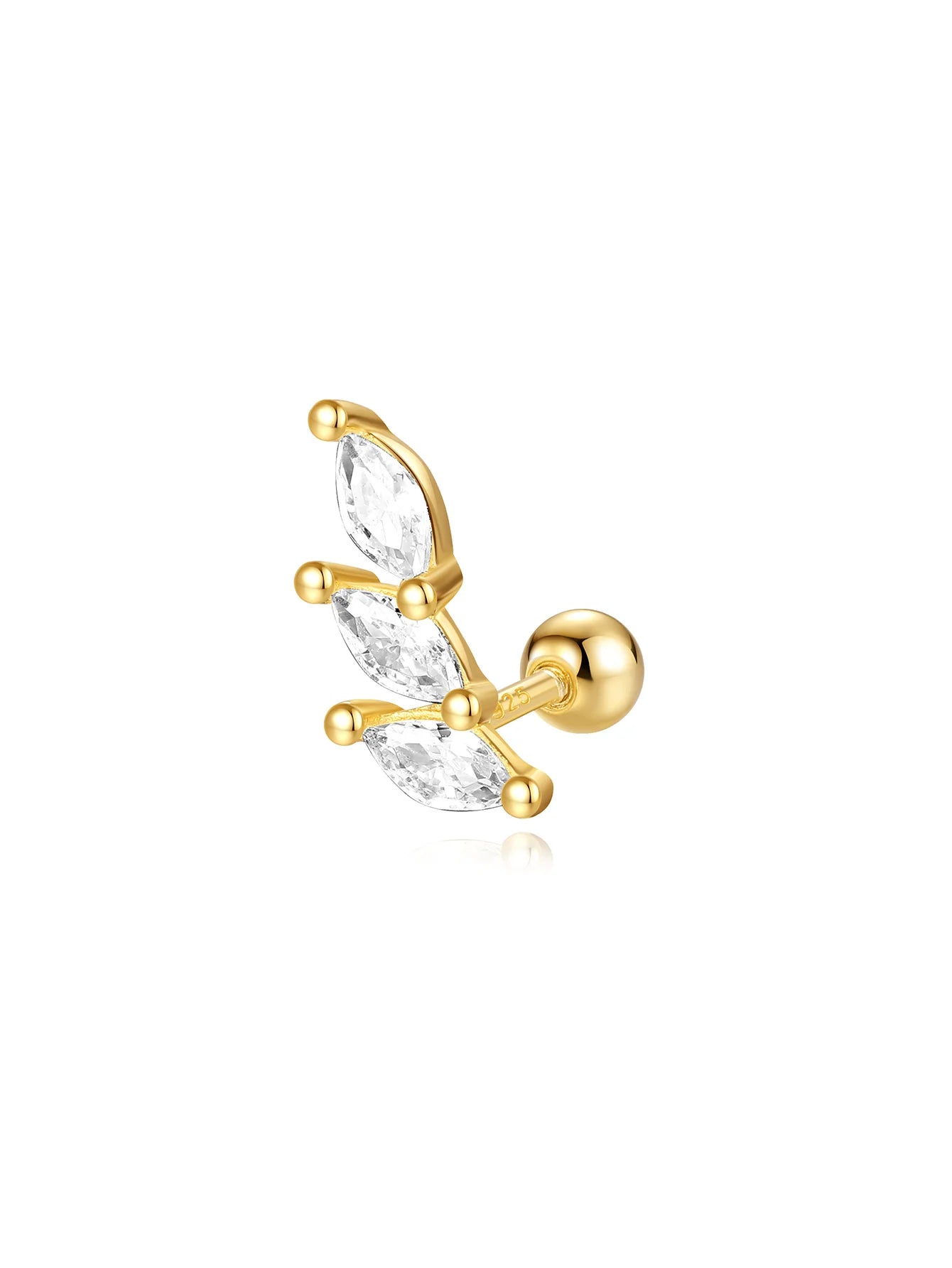 Butterfly Pendant Earrings with Zirconia – Mollie