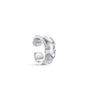 Chunky Ear Cuff and Rhodium Finished – Christean