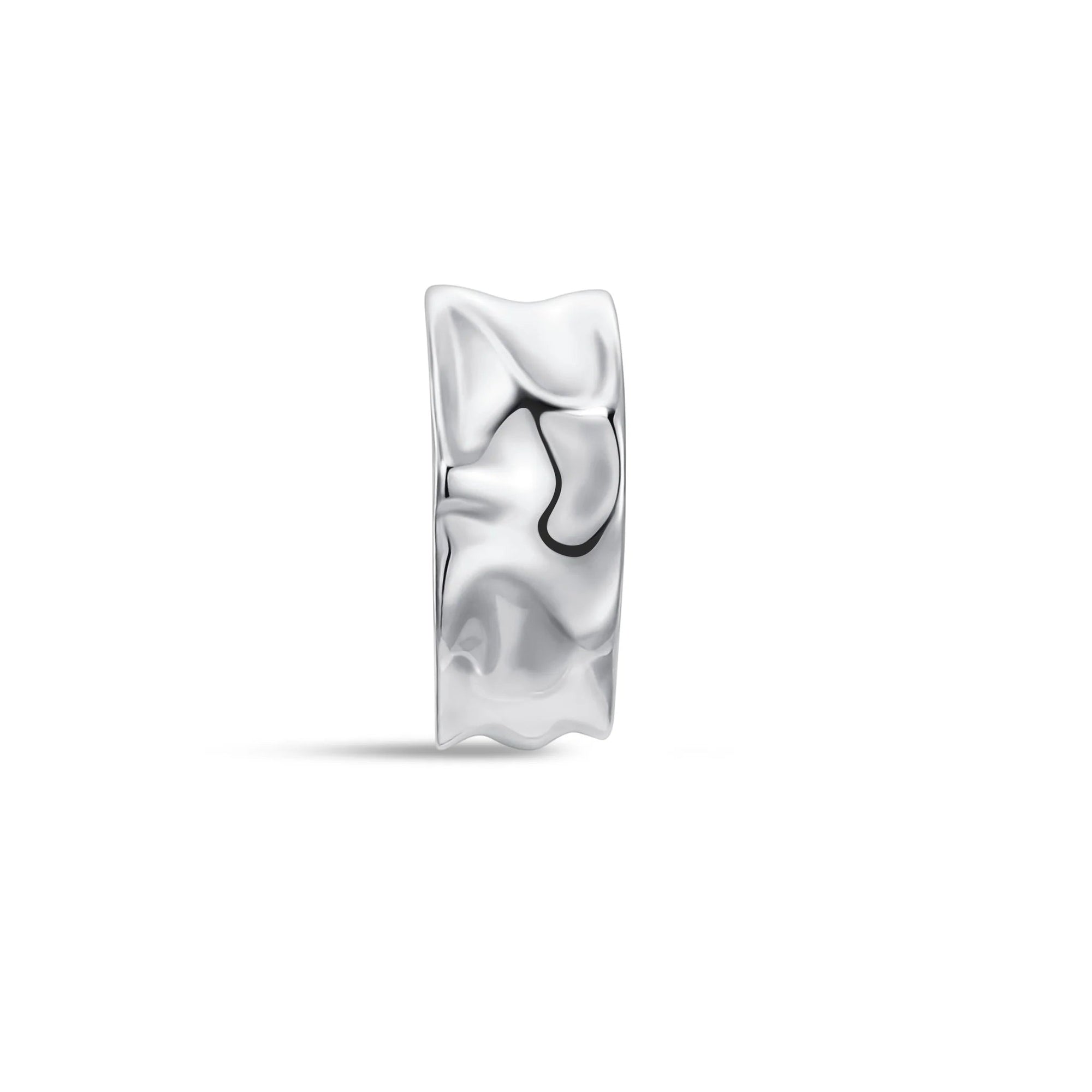 Chunky Ear Cuff and Rhodium Finished – Christean
