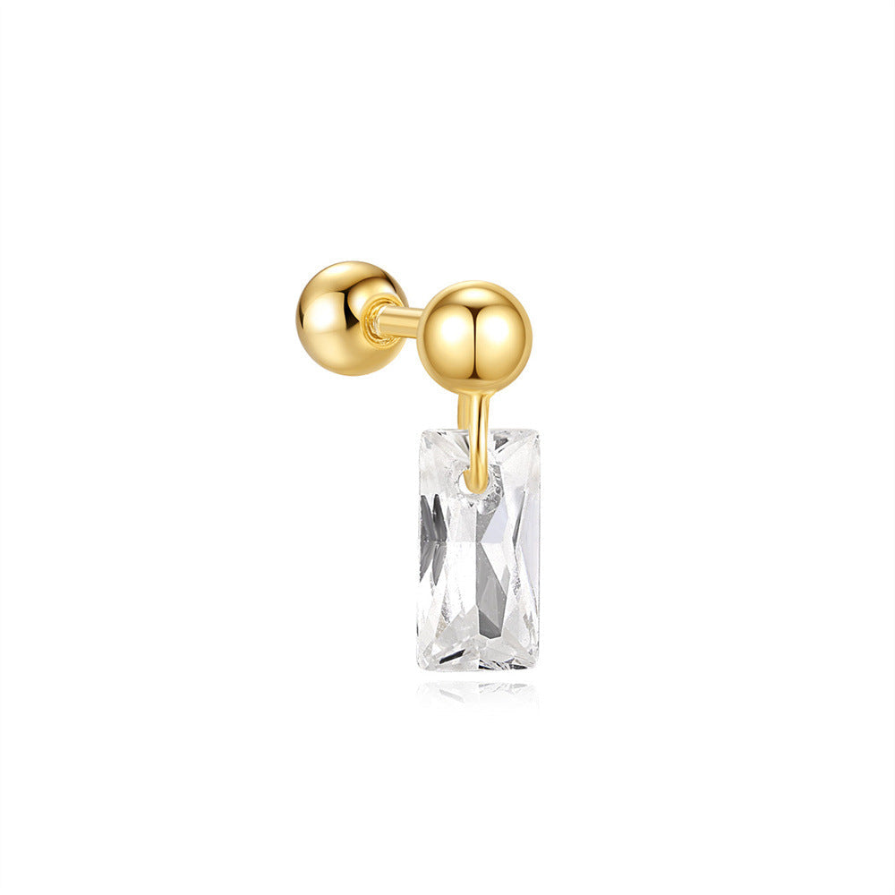 Ear Piercing Stud with Cubic Zirconia –  Emmeline