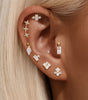 Ear Piercing Stud with Cubic Zirconia –  Emmeline