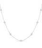 Floral Adjustable Length Necklace with Cubic Zirconia – Tyndall