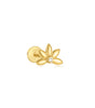 Flower Design Ear Stud with Cubic Zirconia – Fane