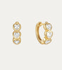 Heart Hoop Earrings with Cubic Zirconia – Joyce