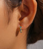Heart Hoop Earrings with Cubic Zirconia – Joyce