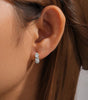 Heart Hoop Earrings with Cubic Zirconia – Joyce