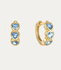 Heart Hoop Earrings with Cubic Zirconia – Joyce