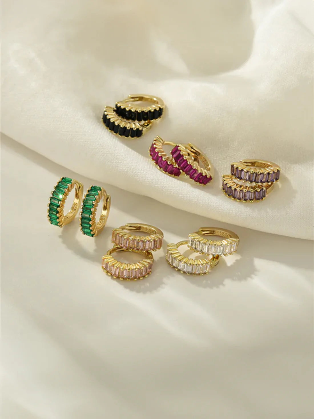 Hoop Earrings with Ultra Shine Cubic Zirconia – Marian
