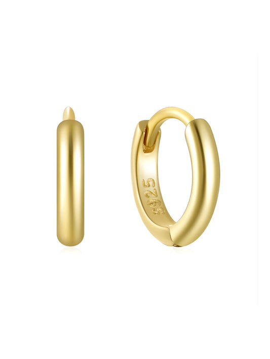 Hoop Huggie Earrings in Multiple Sizes – Mabel