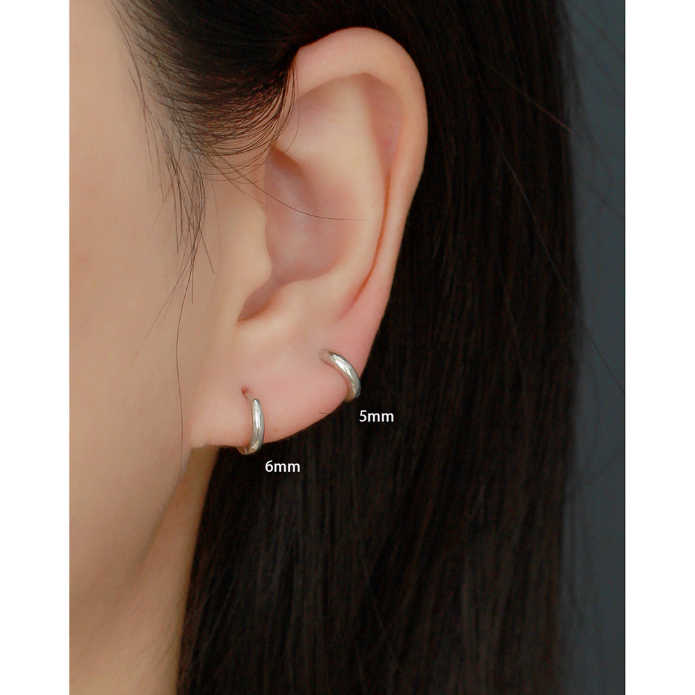 Hoop Huggie Earrings in Multiple Sizes – Mabel