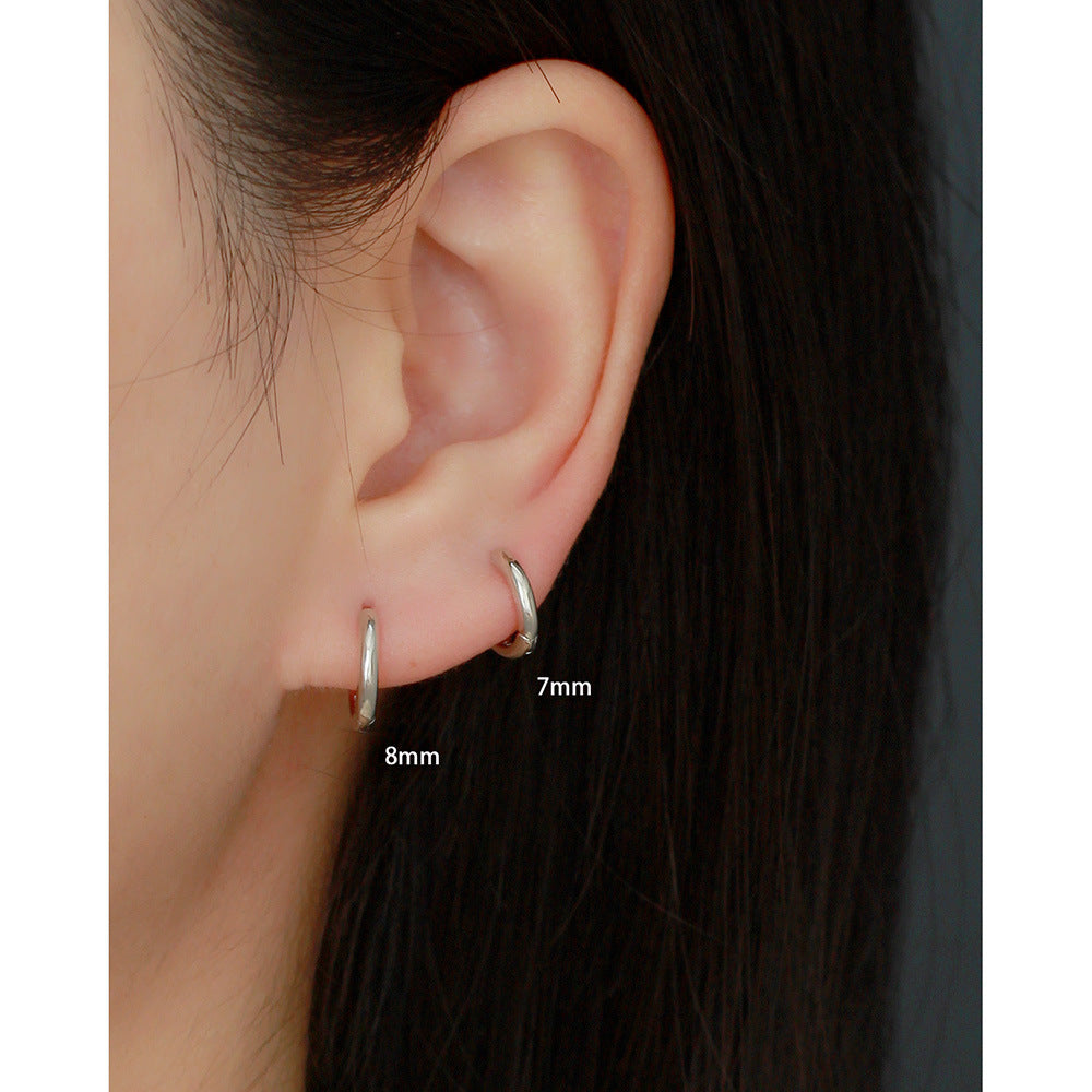 Hoop Huggie Earrings in Multiple Sizes – Mabel
