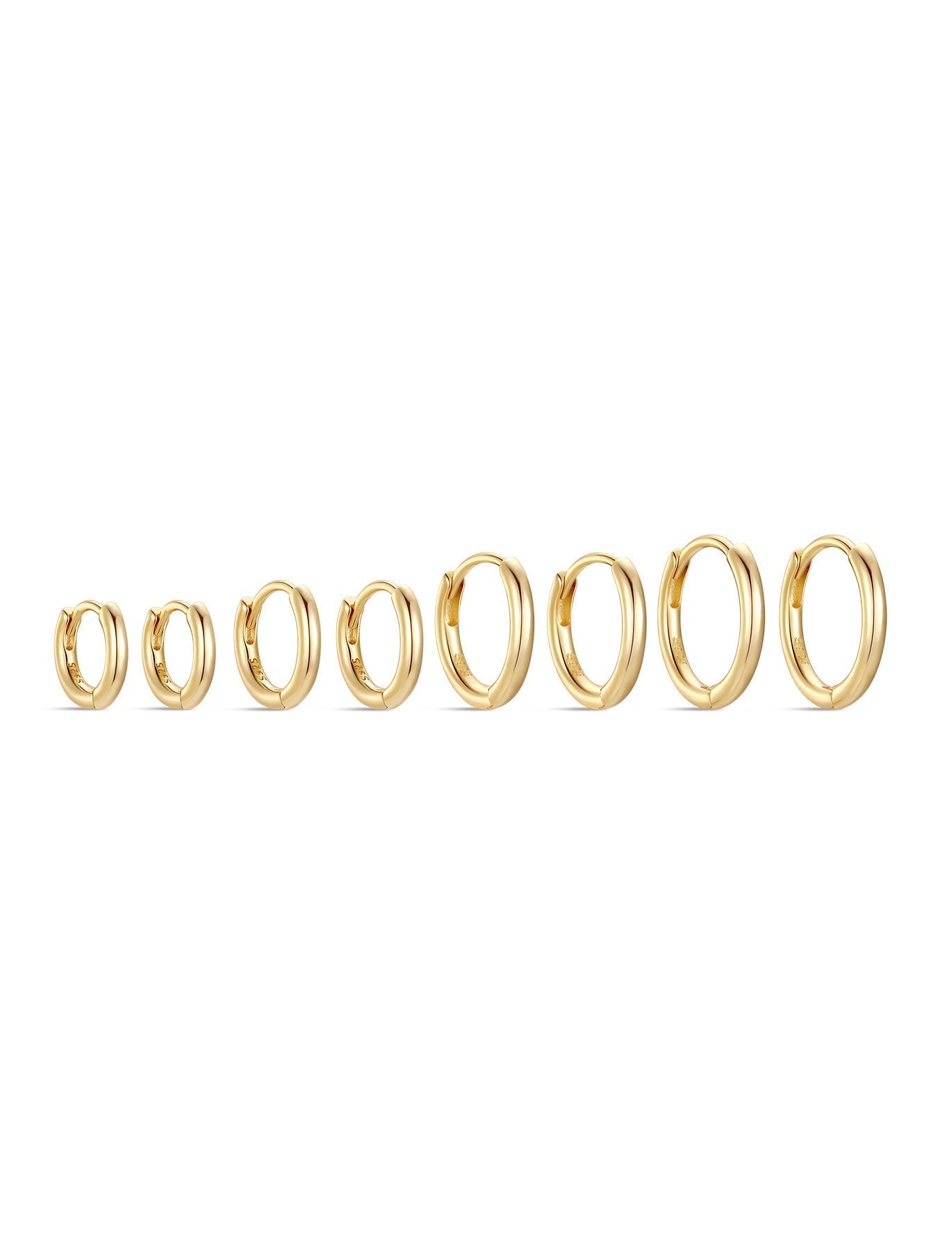 Hoop Huggie Earrings in Multiple Sizes – Mabel