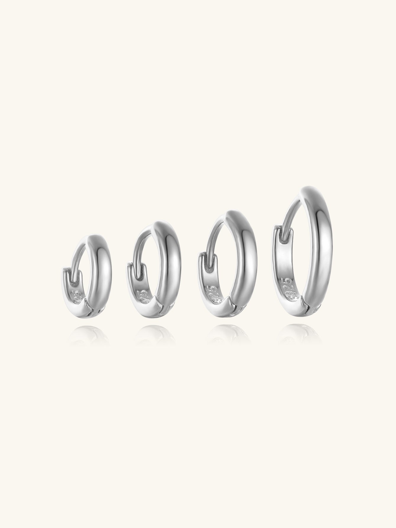 Hoop Huggie Earrings in Multiple Sizes – Mabel