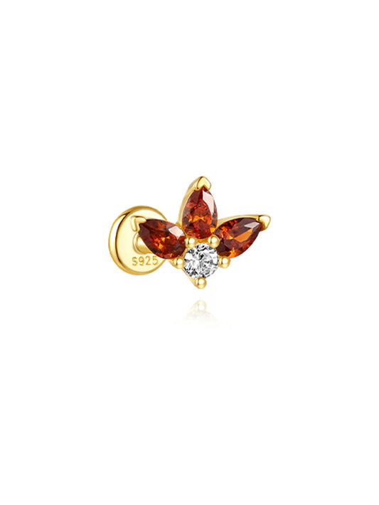 Elegant Stud Earrings with Cubic Zirconia – Janet