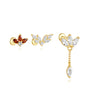Elegant Stud Earrings with Cubic Zirconia – Janet