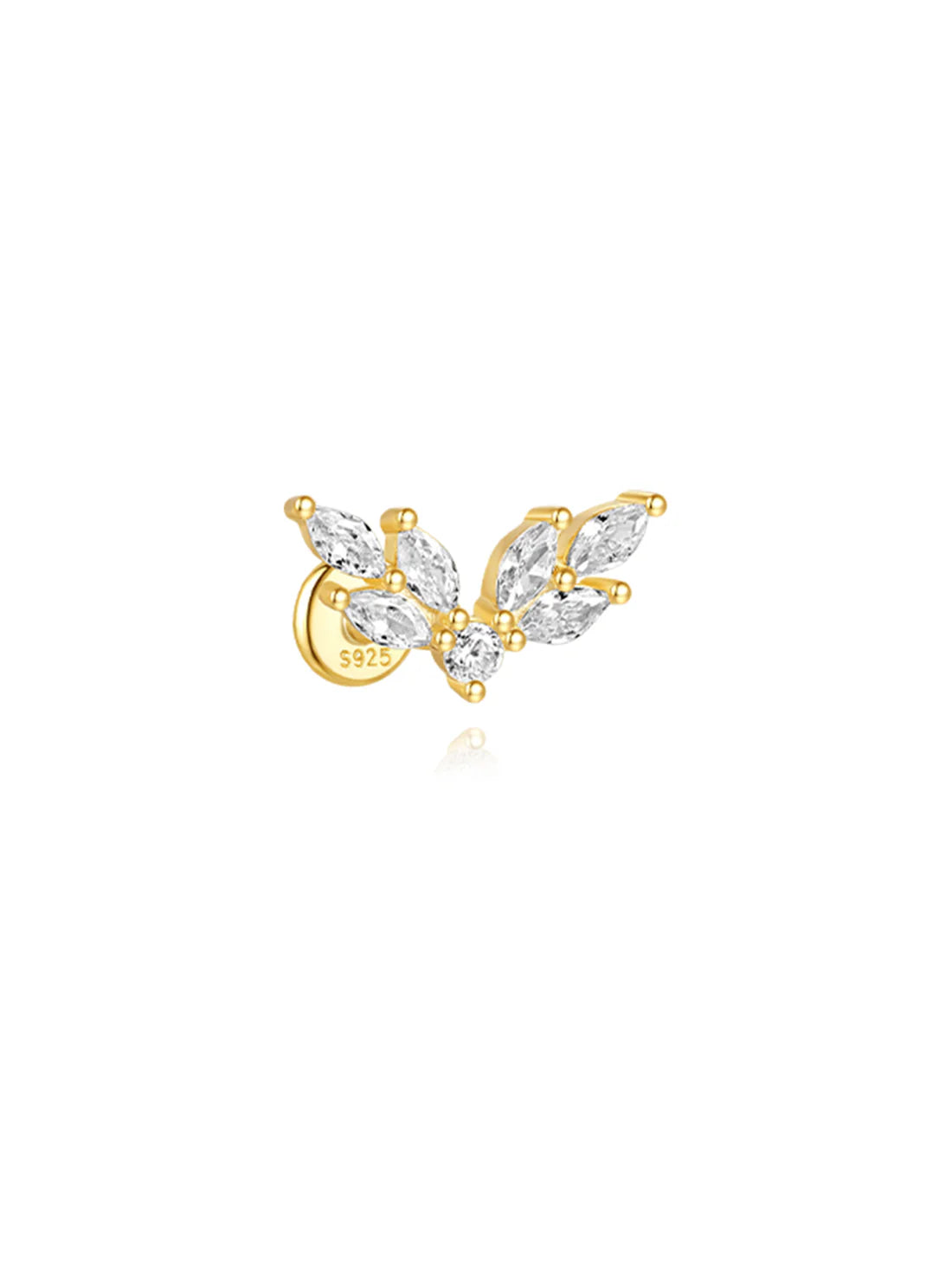 Elegant Stud Earrings with Cubic Zirconia – Janet