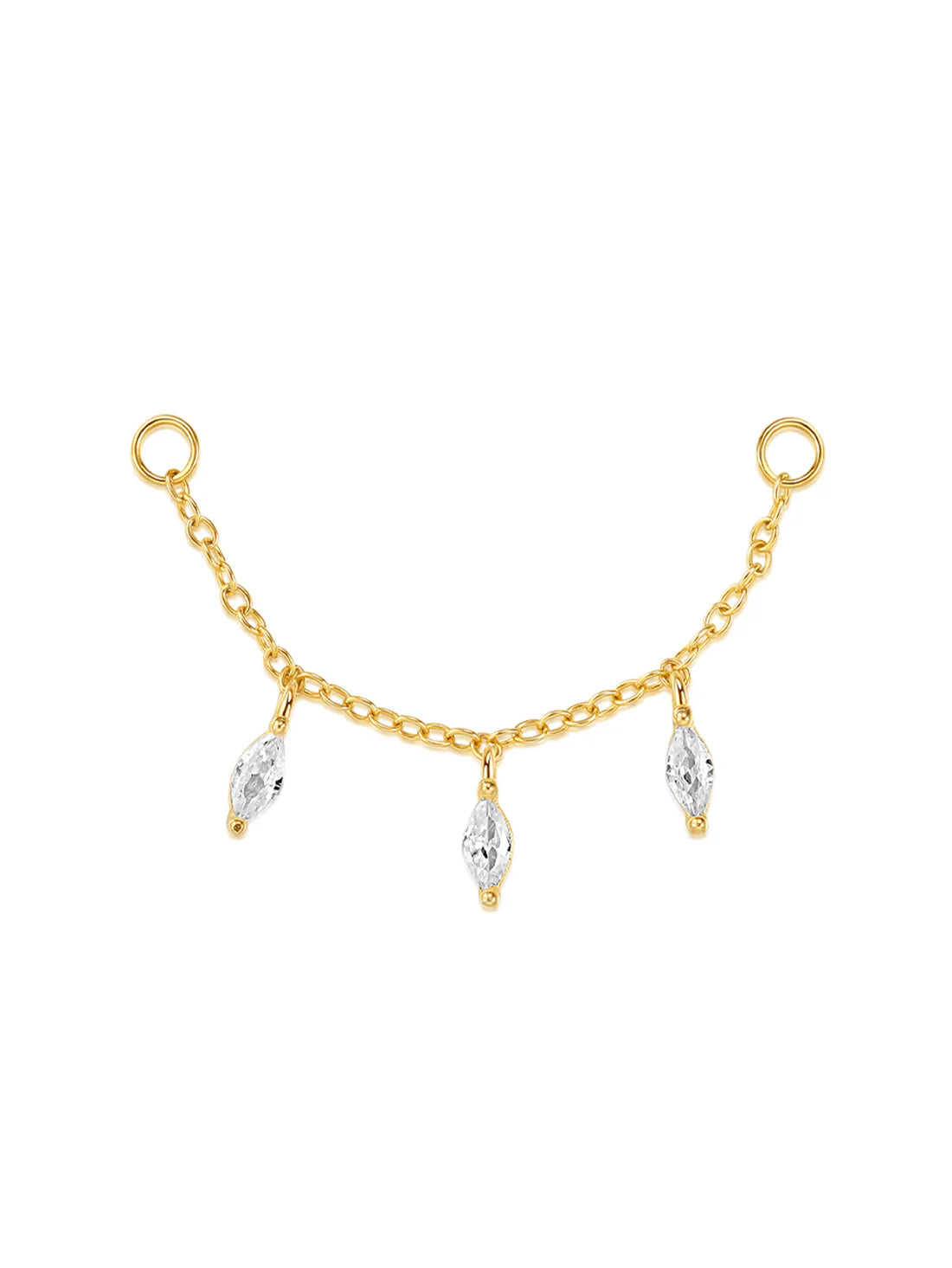 Elegant Stud Earrings with Cubic Zirconia – Janet