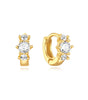 Huggie Hoop Earring with Cubic Zirconia – Rebecka