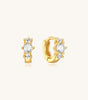 Huggie Hoop Earring with Cubic Zirconia – Rebecka