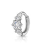 Huggie Hoop Earring with Cubic Zirconia – Rebecka